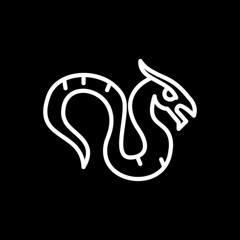 design de ícone de vetor de dragão