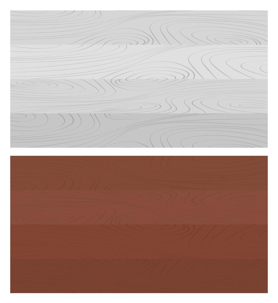 fundo de madeira. material de madeira natural nas cores marrom e branco. ilustração do conjunto de vecrtor vetor