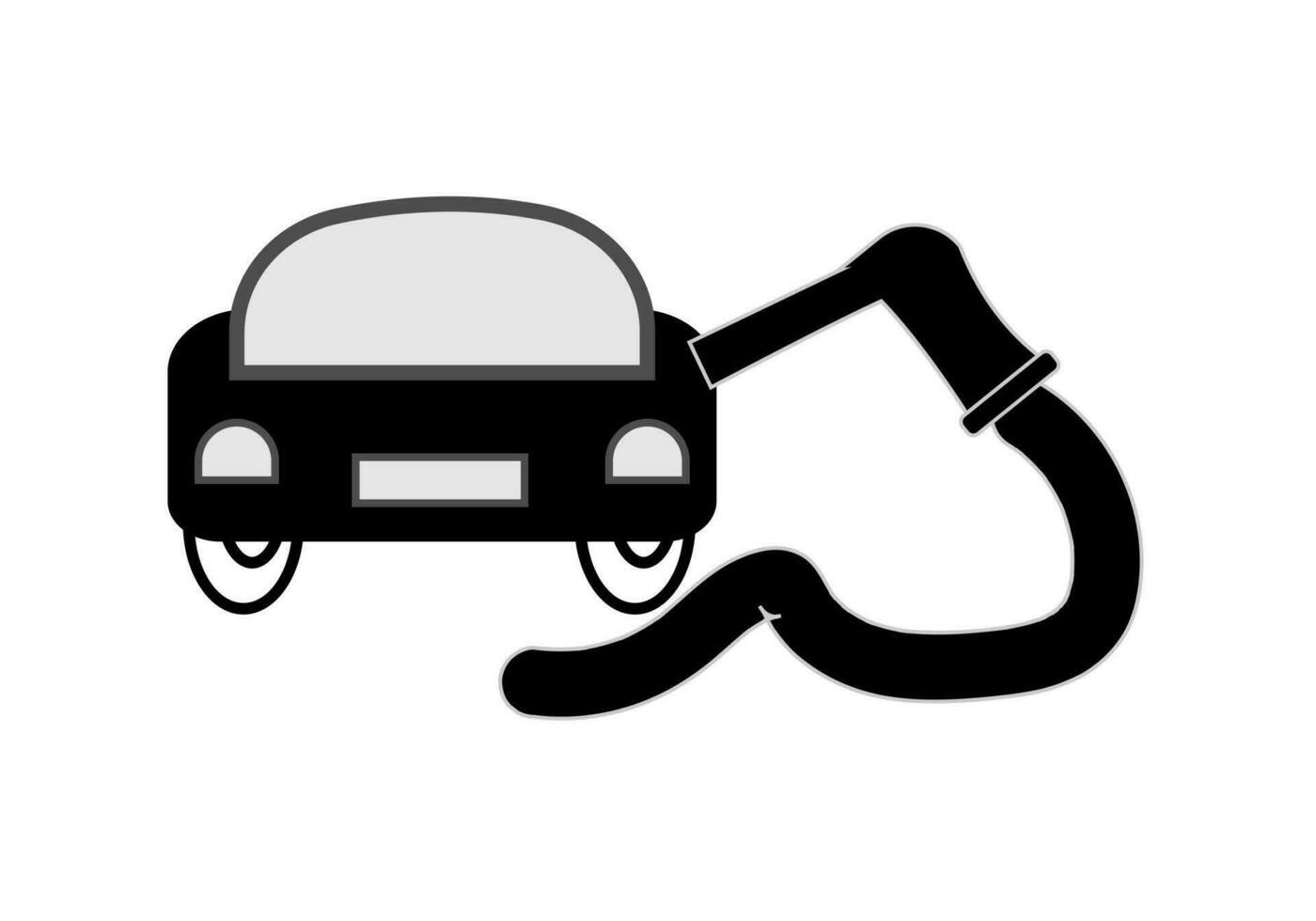 ícones de doodle de serviço de carro, sinais vetoriais de reparo automático vetor