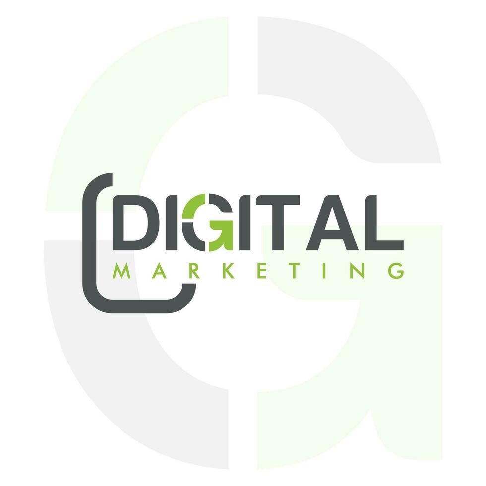 digital logotipo ícone d, carta d vetor elemento