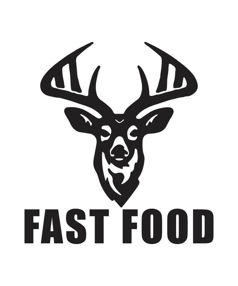 design de logotipo de fast food vetor