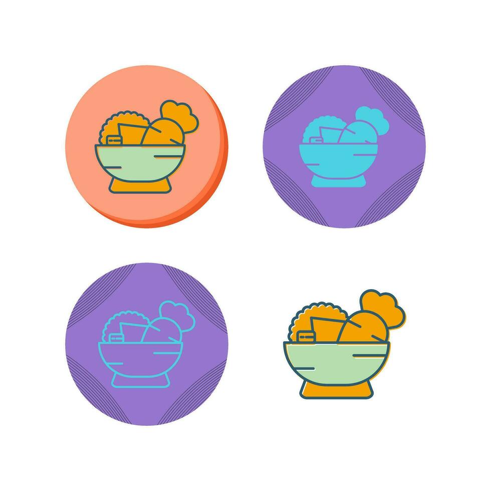 ícone de vetor de salada