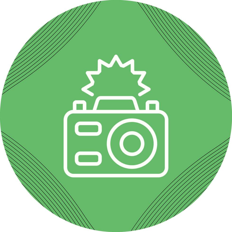 ícone de vetor de flash da câmera