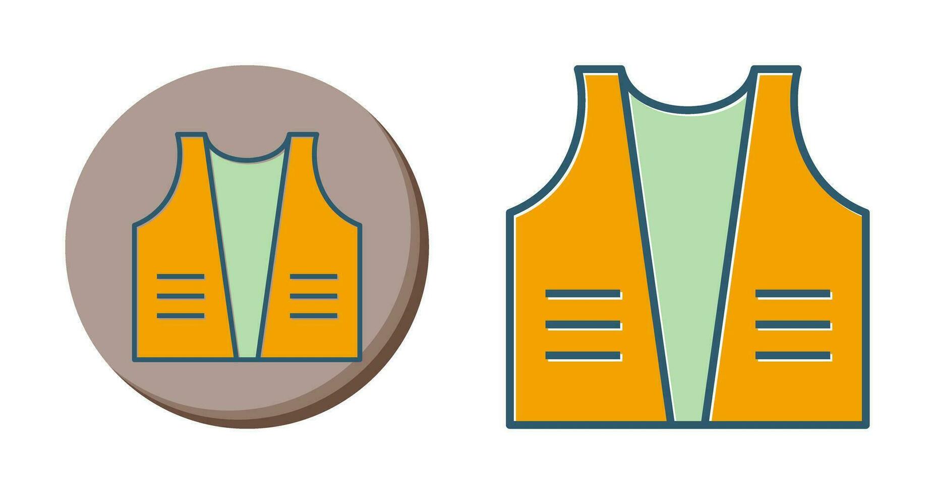 ícone de vetor de jaqueta de construção