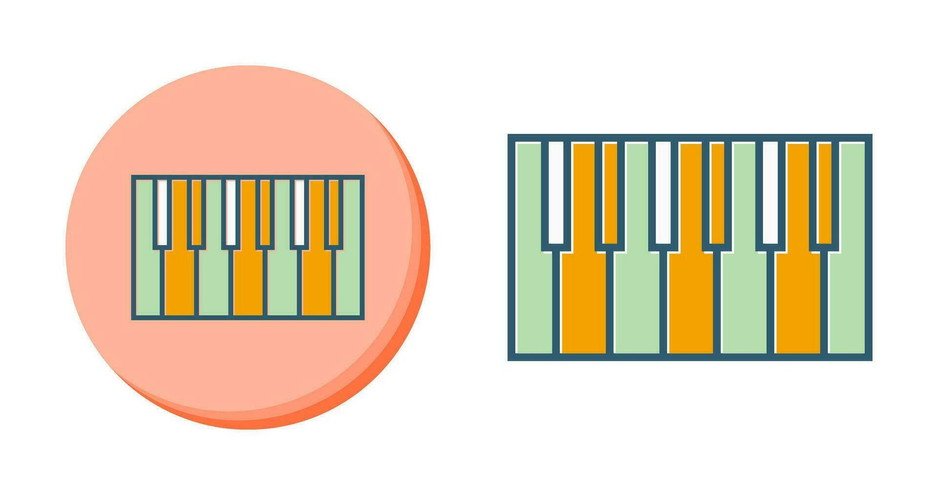 ícone de vetor de teclado de piano