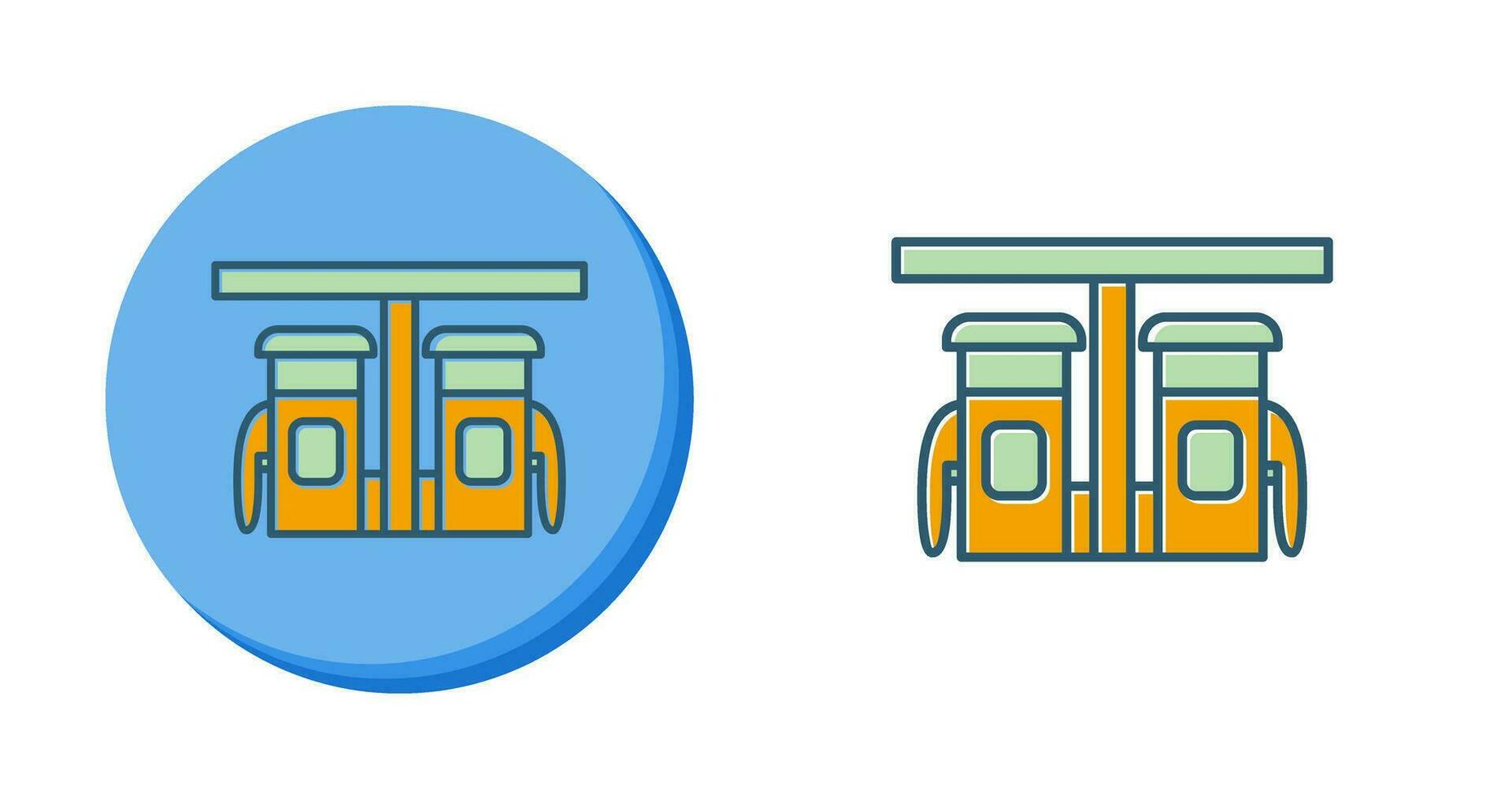 ícone de vetor de posto de gasolina