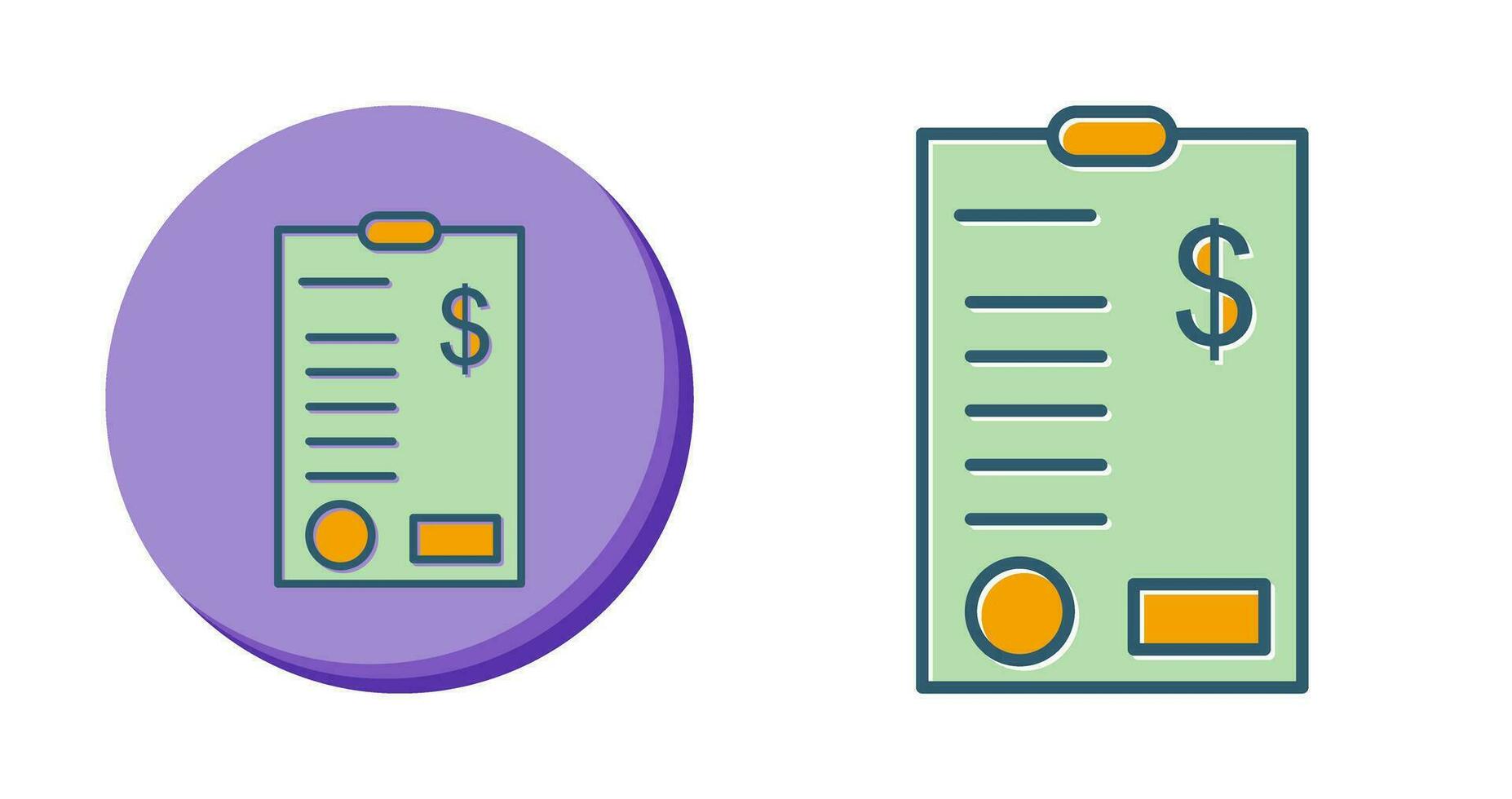 ícone de vetor de notas de dólar