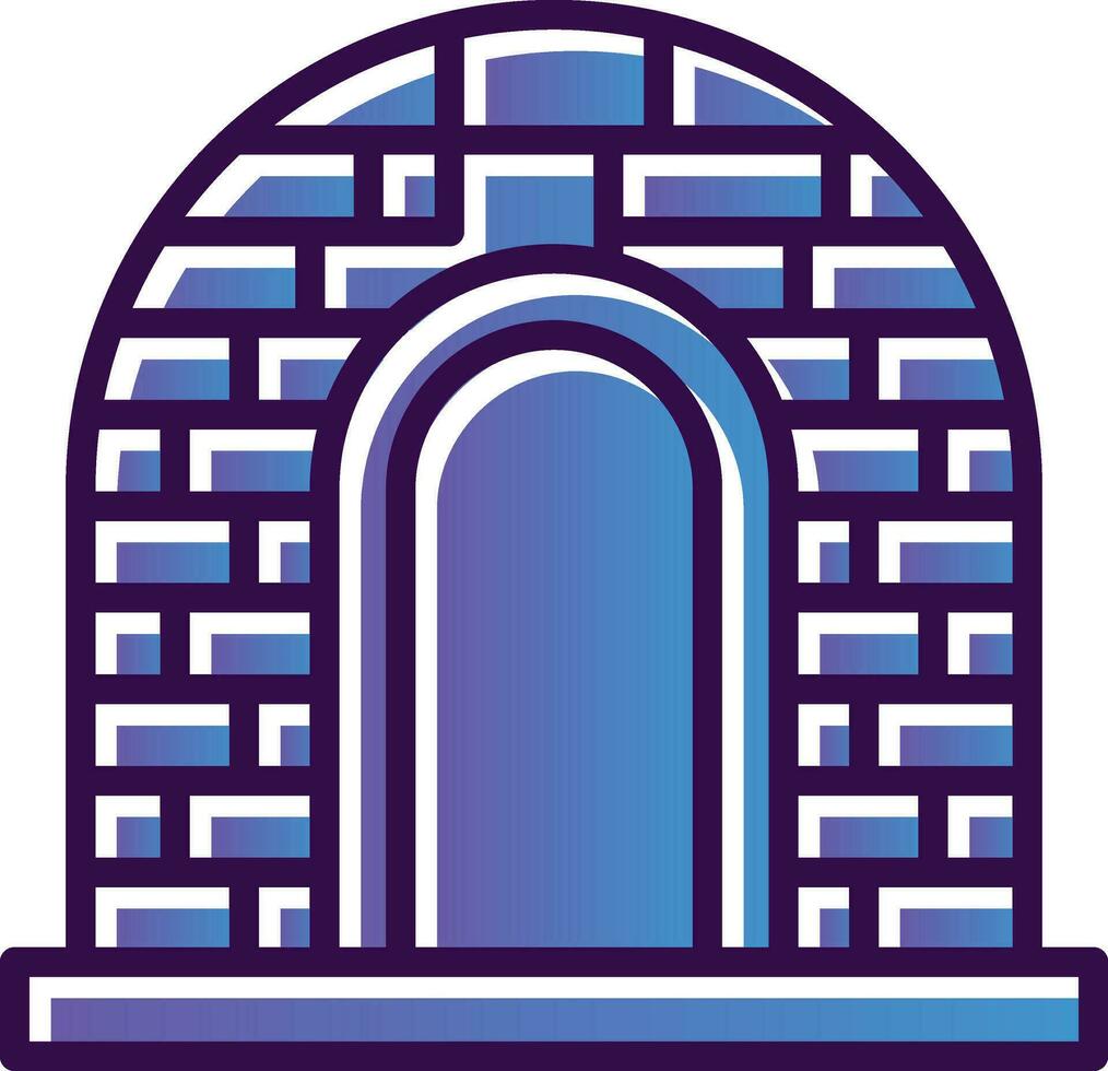 design de ícone de vetor de iglu