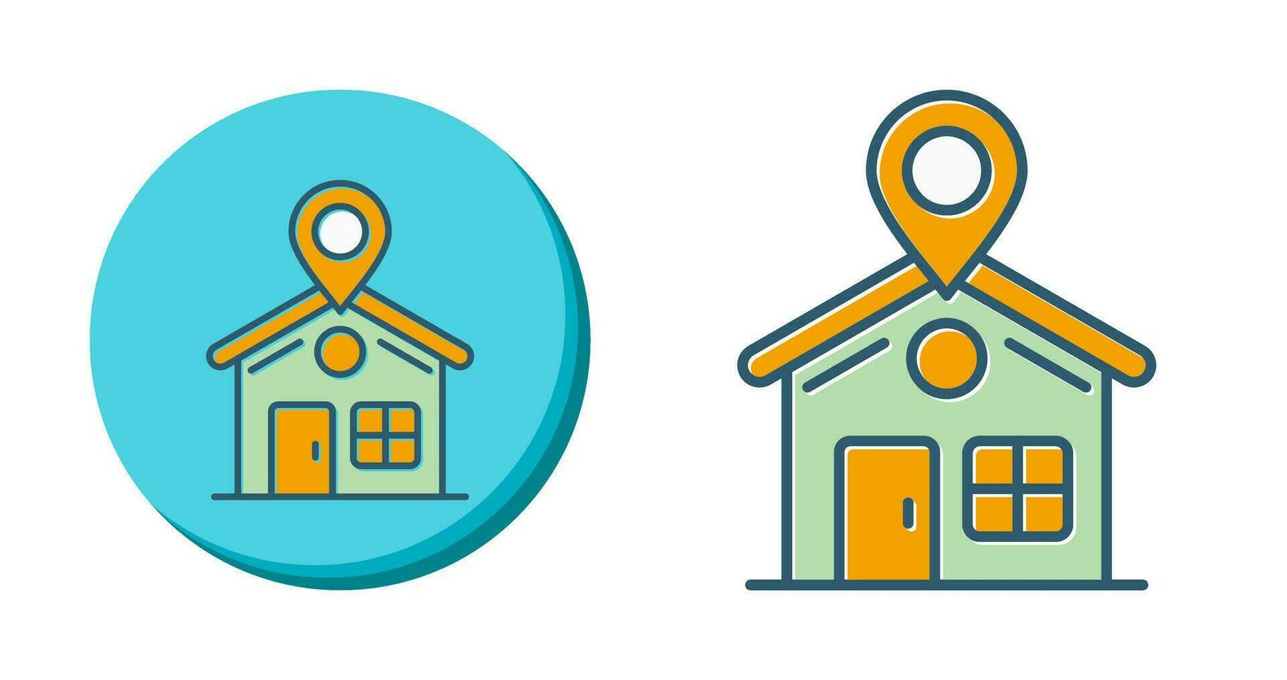 ícone de vetor de localização de casa