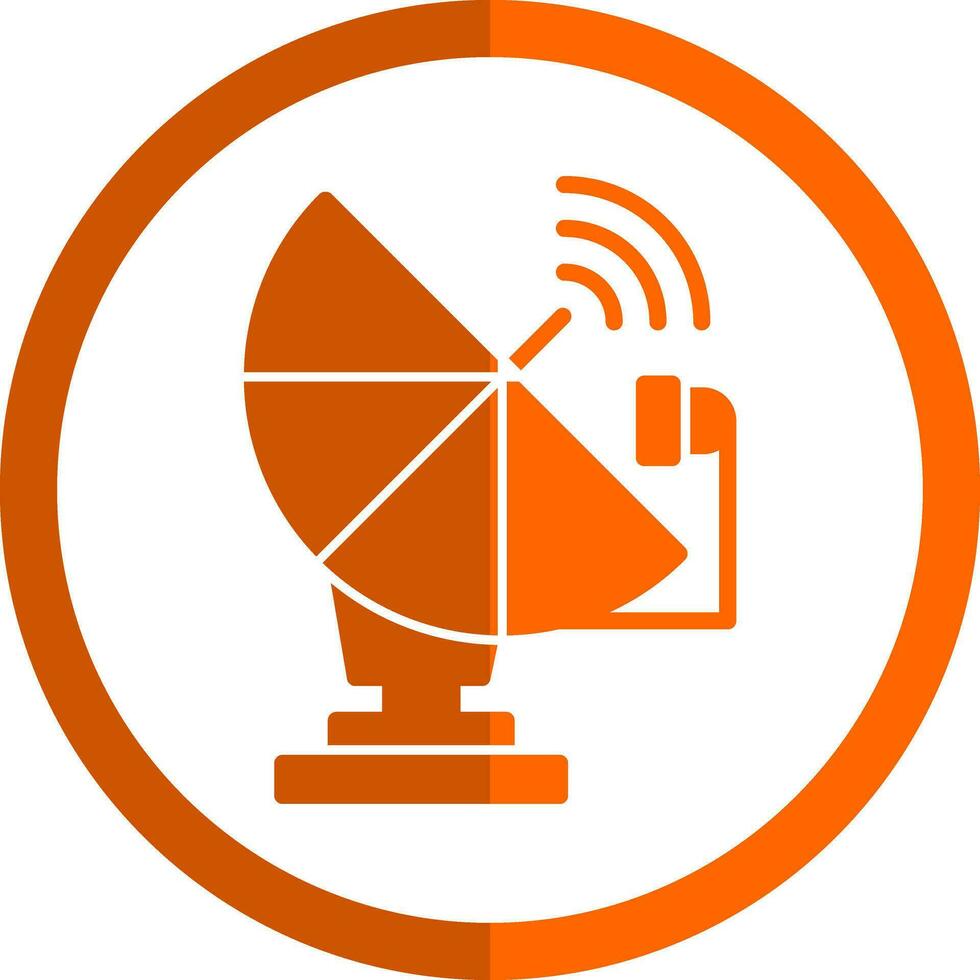 design de ícone vetorial de antena parabólica vetor