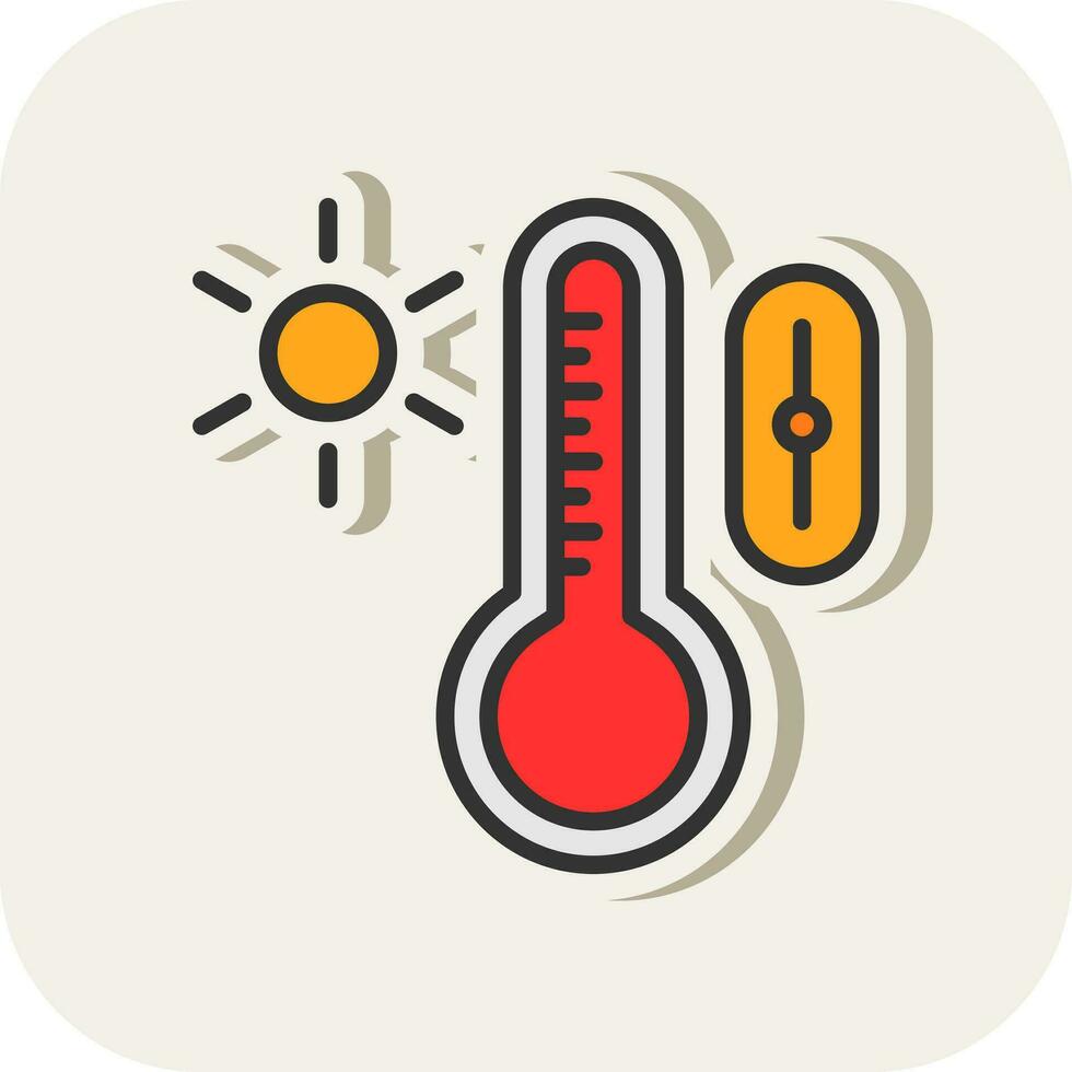 temperatura ao controle vetor ícone Projeto