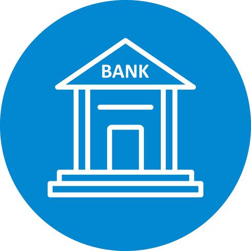 Ícone de vetor de banco