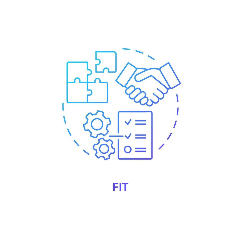 2d em forma gradiente fino linha ícone conceito, isolado vetor, azul ilustração representando fornecedor gerenciamento. vetor