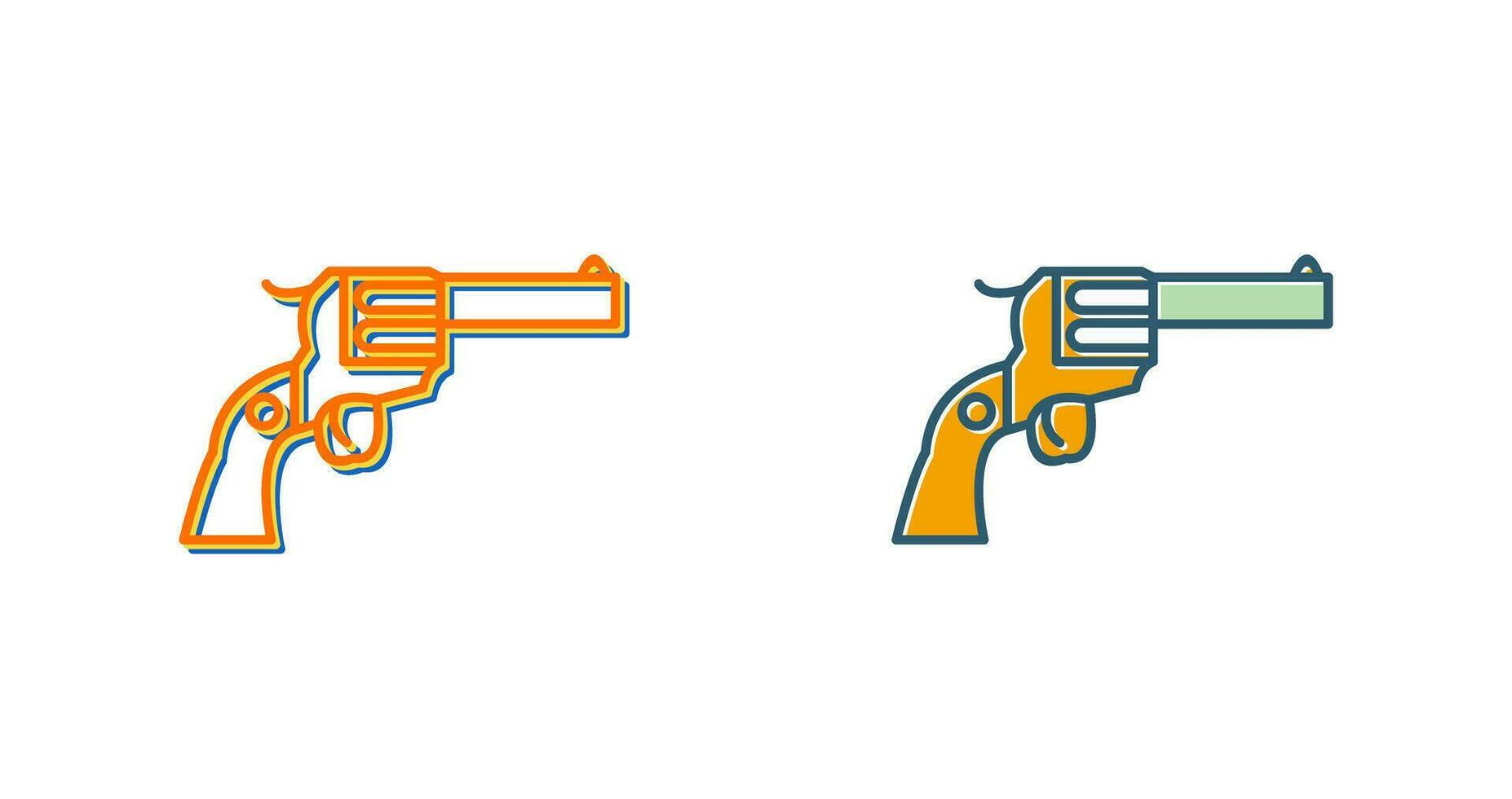 ícone de vetor de revólver