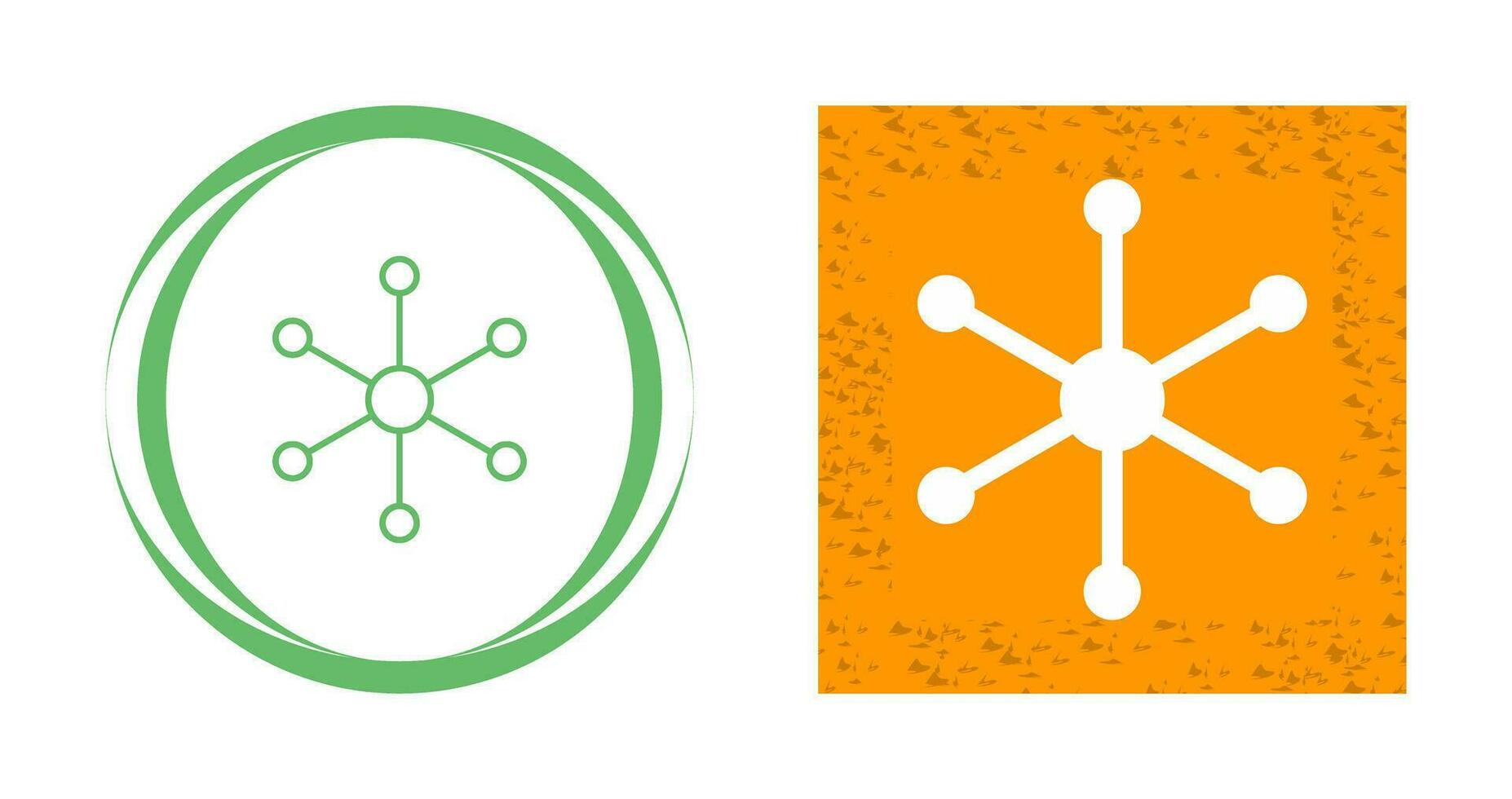 ícone de vetor de estrutura molecular