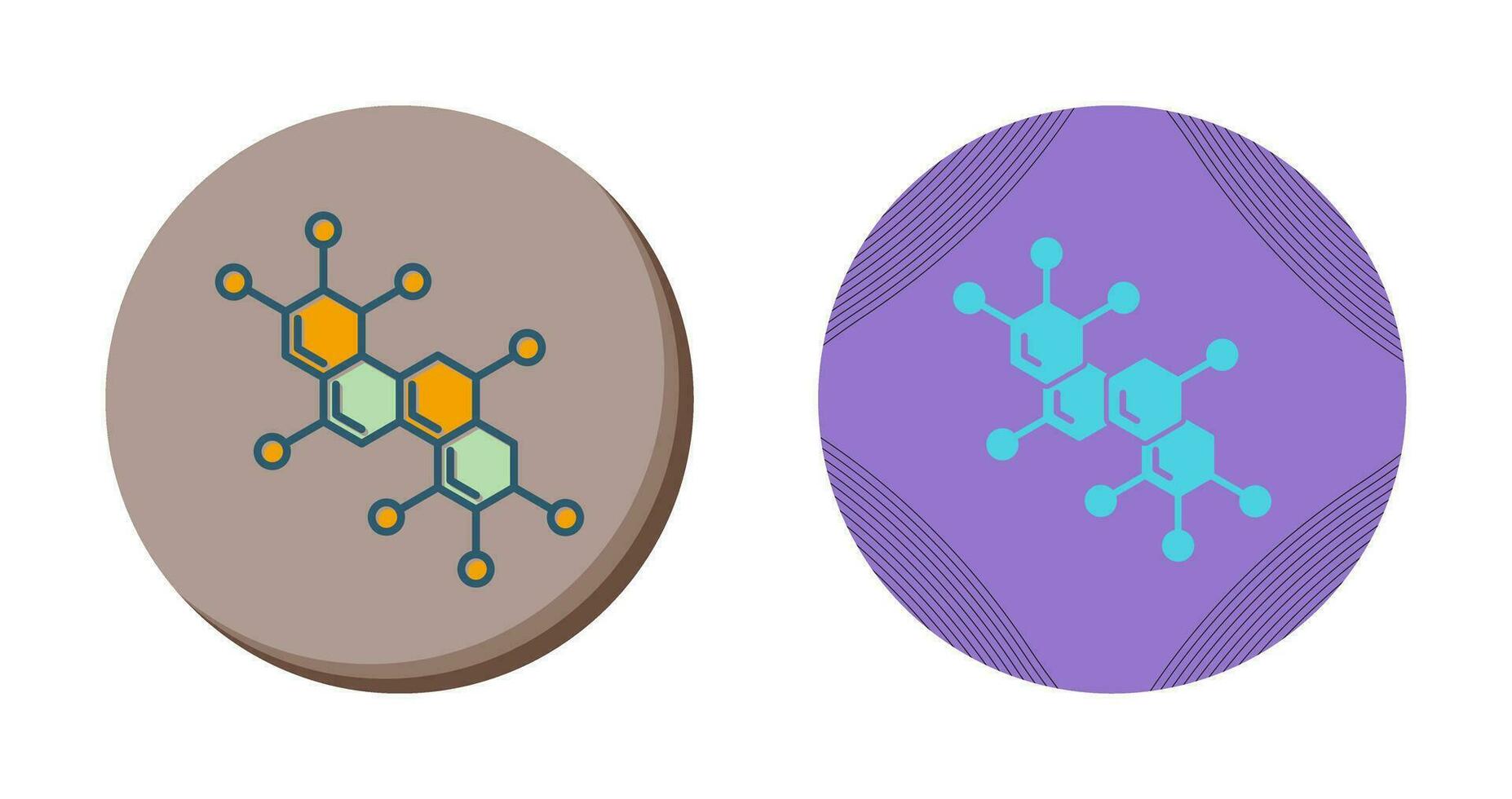 ícone de vetor de molécula