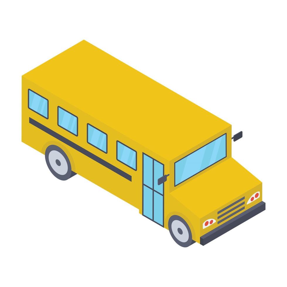 ônibus de viagem escolar vetor