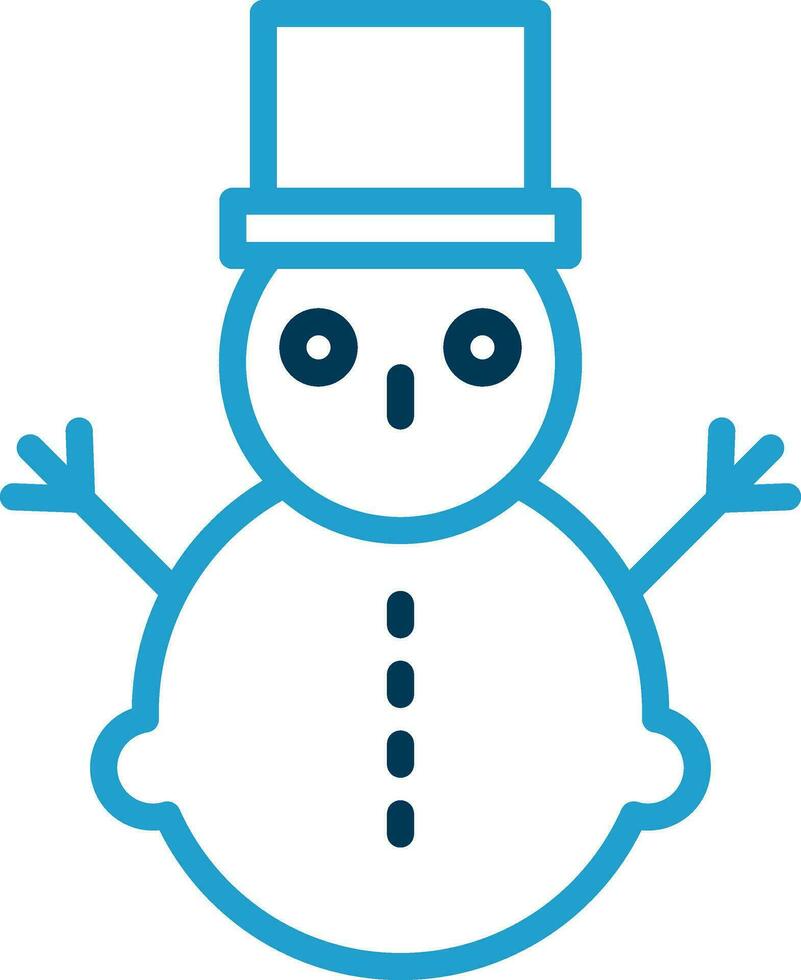 design de ícone de vetor de boneco de neve