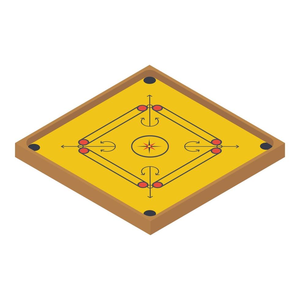 jogo de tabuleiro carrom vetor