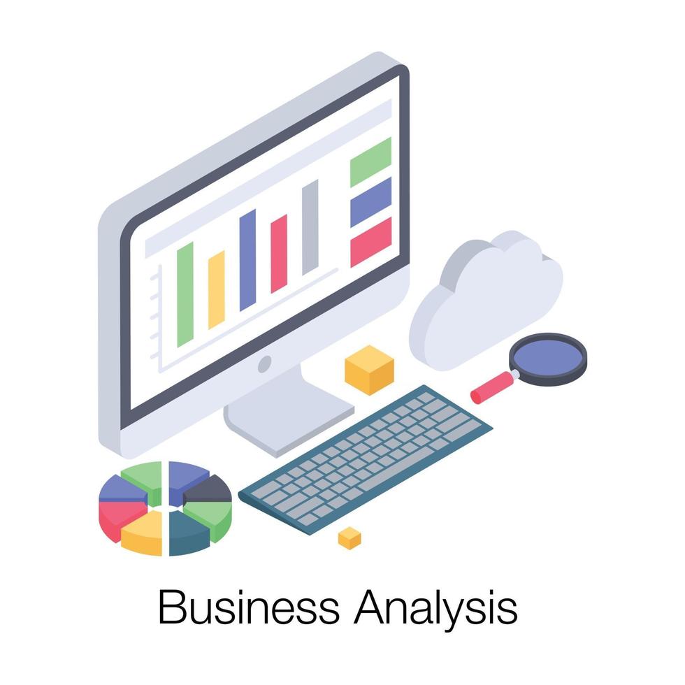 tecnologia de análise de negócios vetor