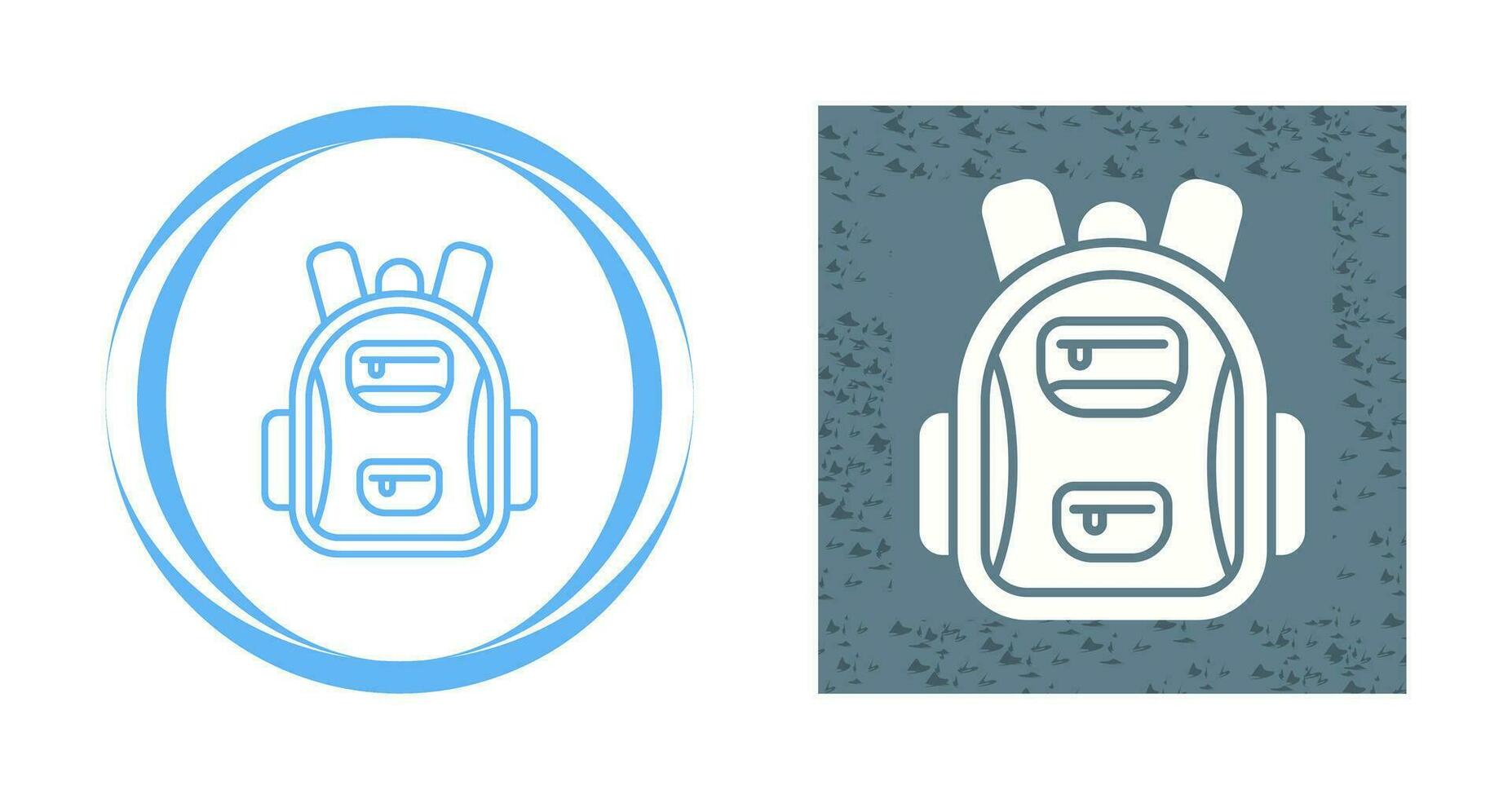 ícone de vetor de mochila escolar