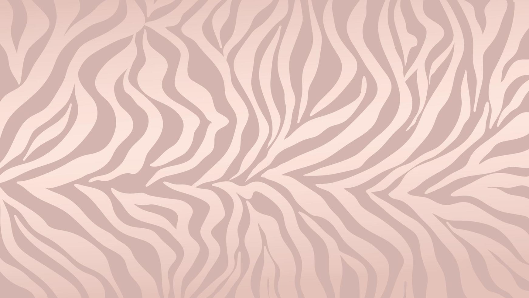 vetor de fundo de pele de zebra de ouro rosa. textura de ouro de luxo com efeito de folha. listras animais padrão parede arte ilustração em vetor.