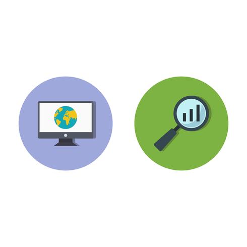 Conjunto de vetor SEO Search Engine Optimization Icons