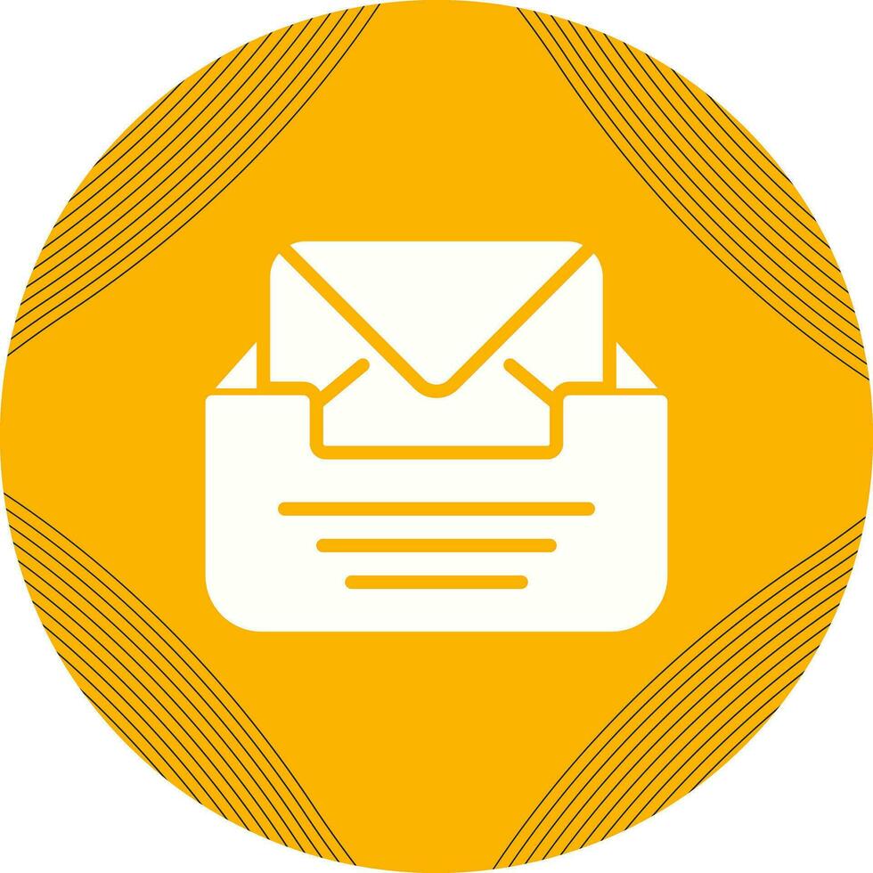 caixa de entrada com envelope vetor ícone