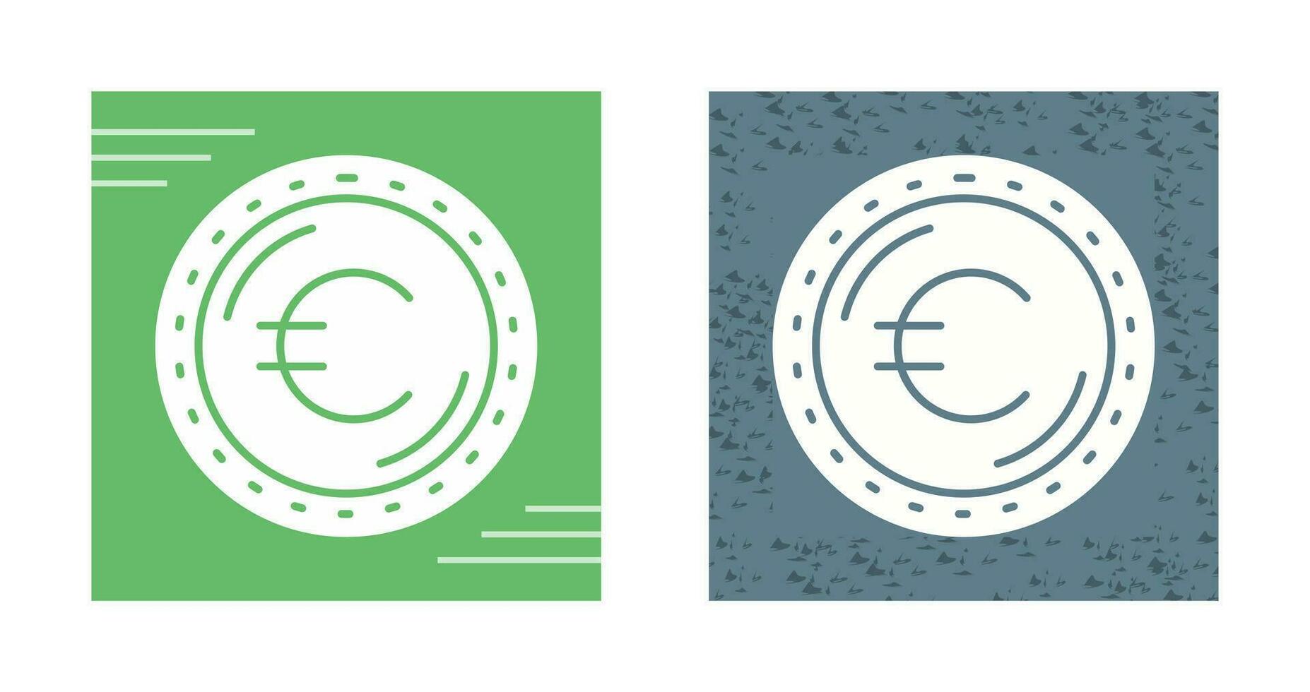 ícone de vetor de moeda euro