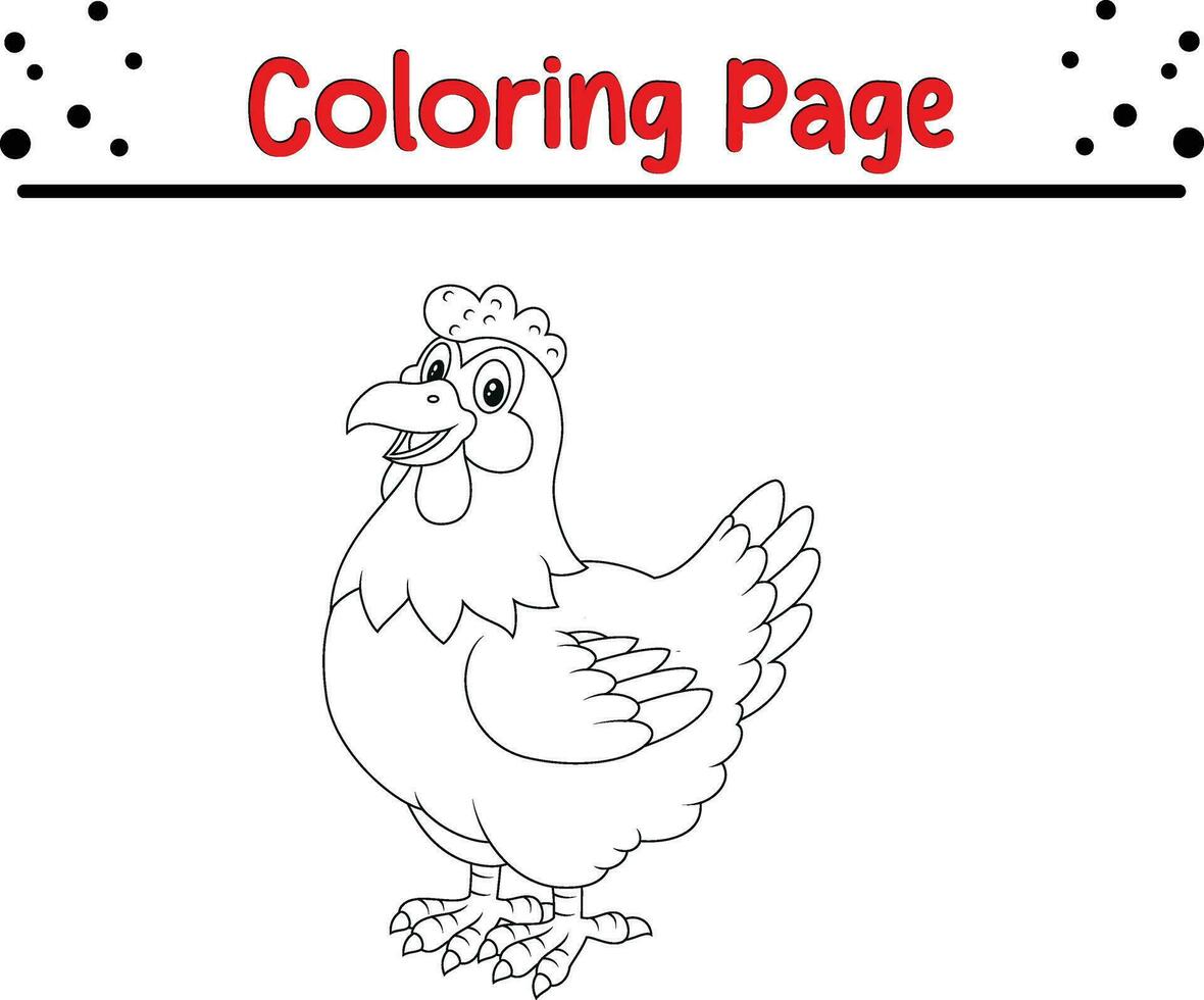 fofa desenho animado coloração página ilustração vetor. para crianças coloração livro. vetor
