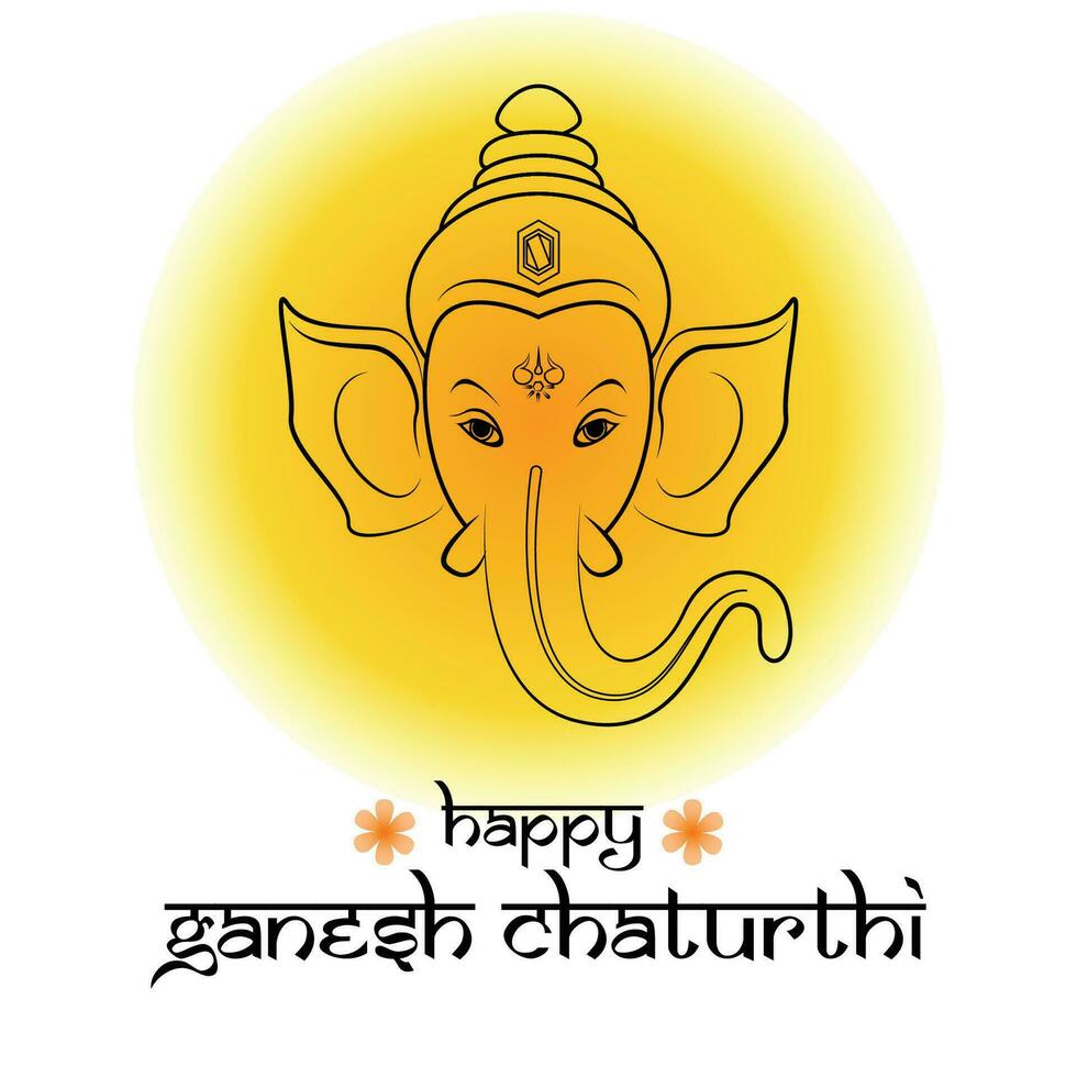 ganesh chaturthi celebração vetor ilustração