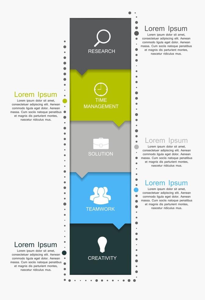 modelos de infográfico para ilustração vetorial de negócios vetor