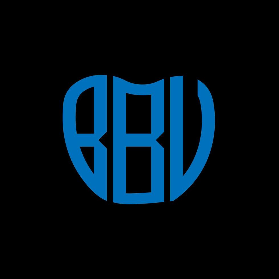 bbv carta logotipo criativo Projeto. bbv único Projeto. vetor