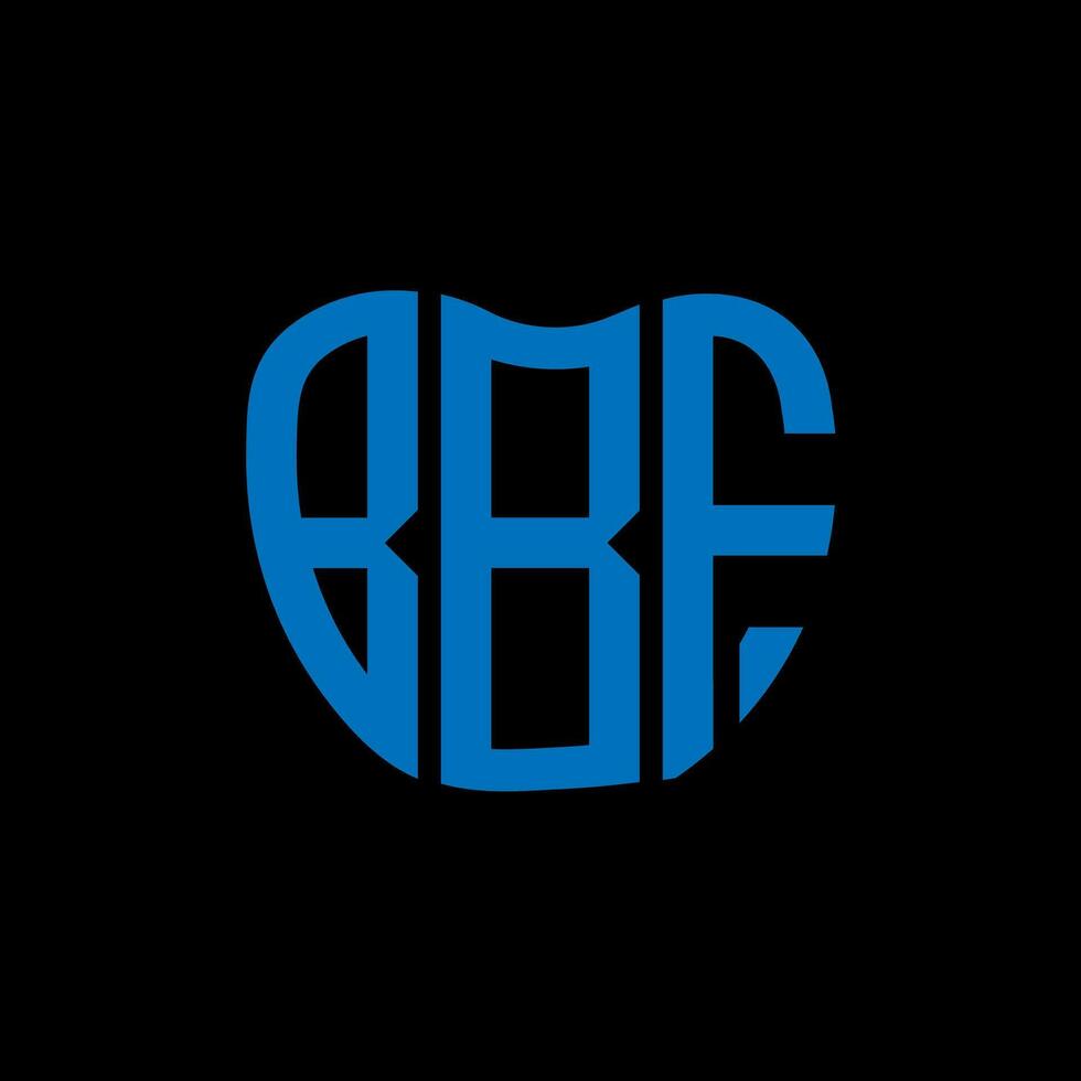 bbf carta logotipo criativo Projeto. bbf único Projeto. vetor