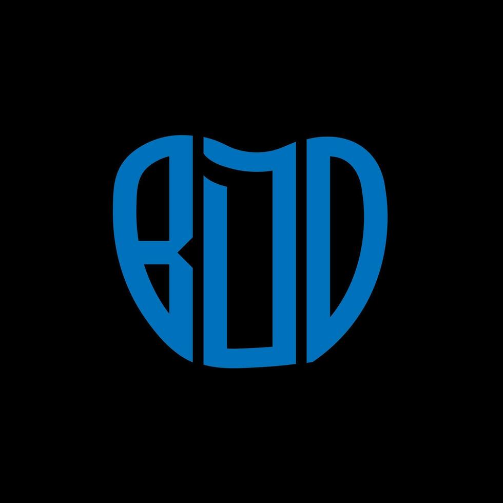 bdo carta logotipo criativo Projeto. bdo único Projeto. vetor