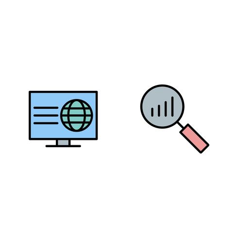 Conjunto de vetor SEO Search Engine Optimization Icons