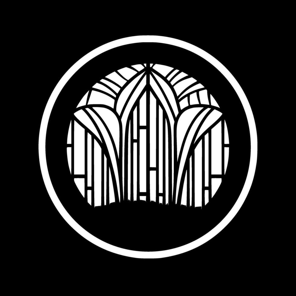 manchado vidro - minimalista e plano logotipo - vetor ilustração