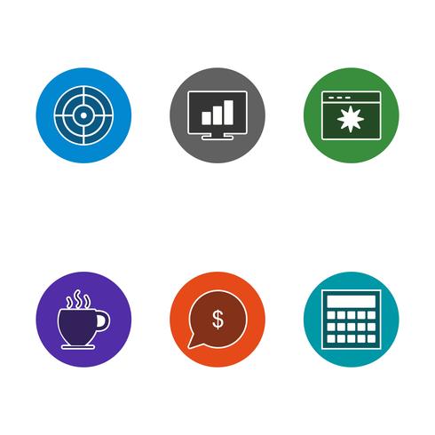 Conjunto de vetor SEO Search Engine Optimization Icons