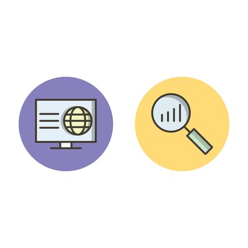 Conjunto de vetor SEO Search Engine Optimization Icons