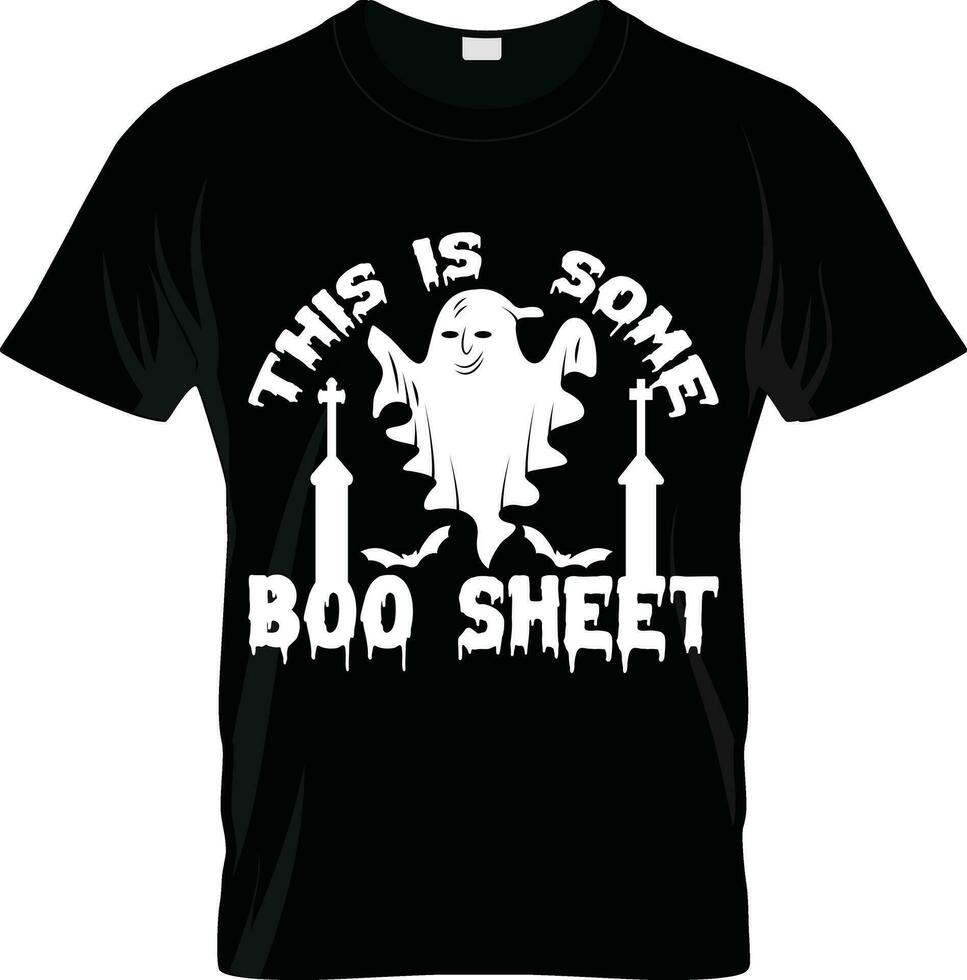 vaia Folha imprimível t camisa, dia das Bruxas fantasma camisa, feliz dia das Bruxas retro vintage camisa, sepultura silhueta camisa impressão modelo. vetor