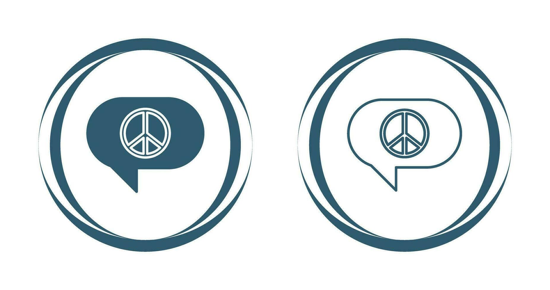 ícone de vetor de bate-papo de paz