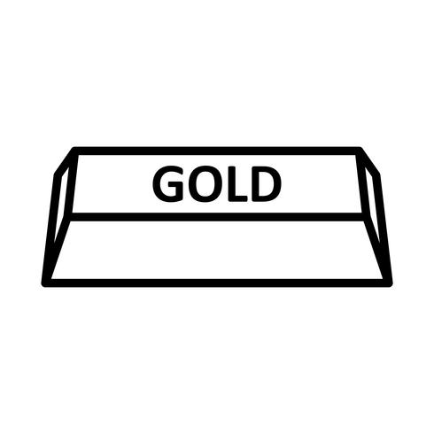 Ícone de vetor de ouro