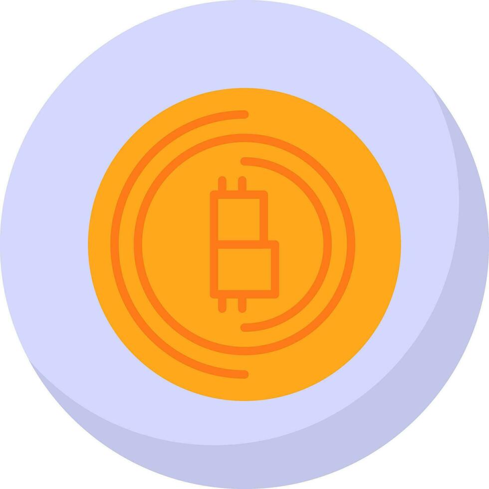 design de ícone de vetor de bitcoin