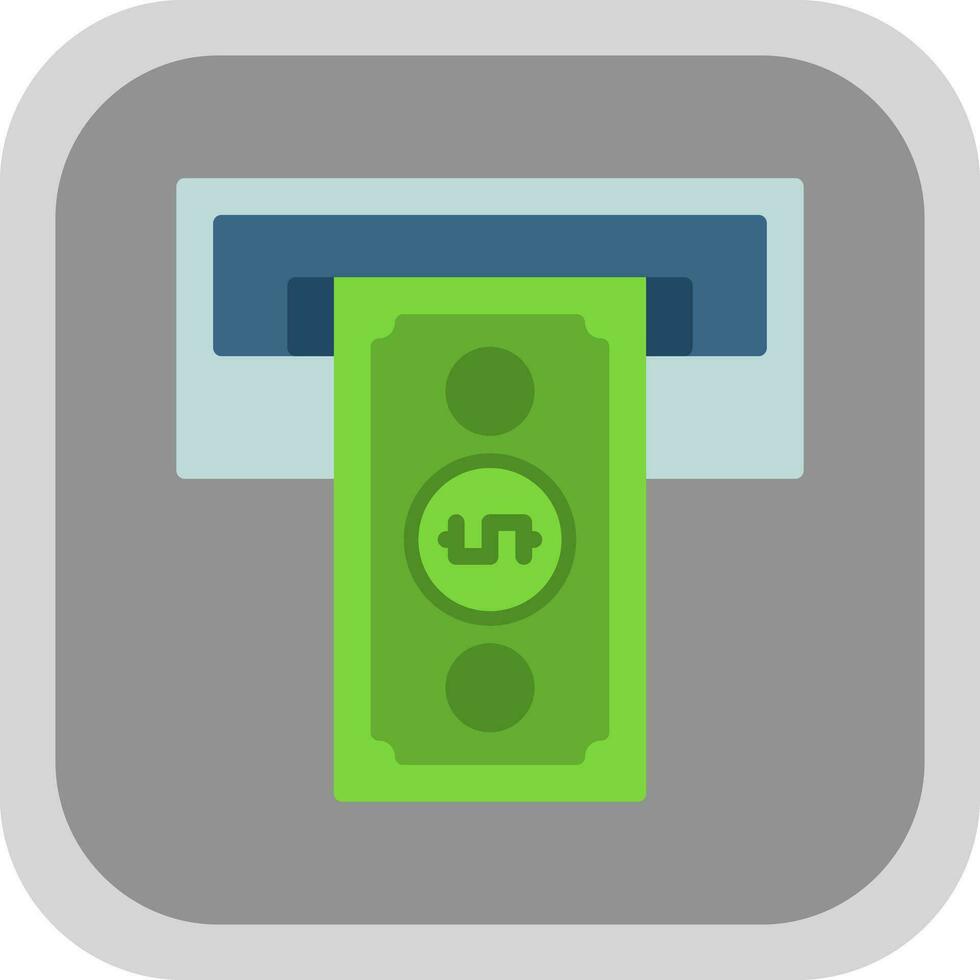 design de ícone de vetor de retirada de dinheiro