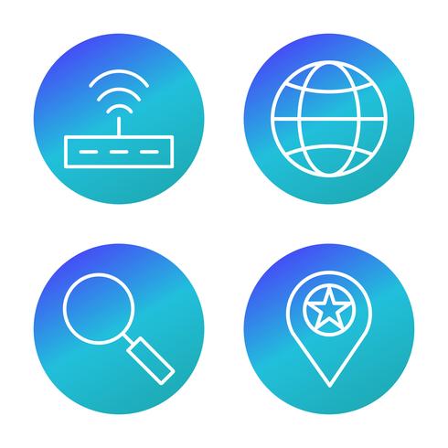 Conjunto de vetor SEO Search Engine Optimization Icons