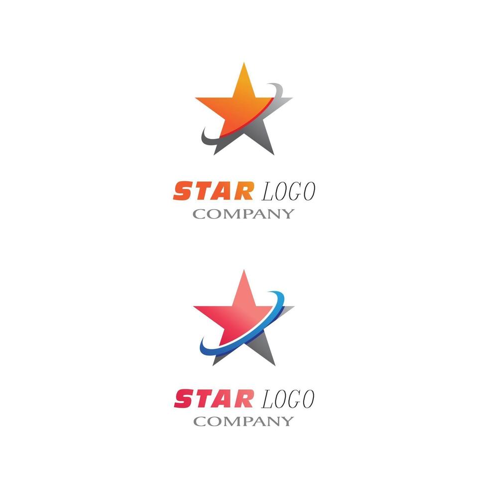 estrela logotipo modelo vector ícone ilustração design