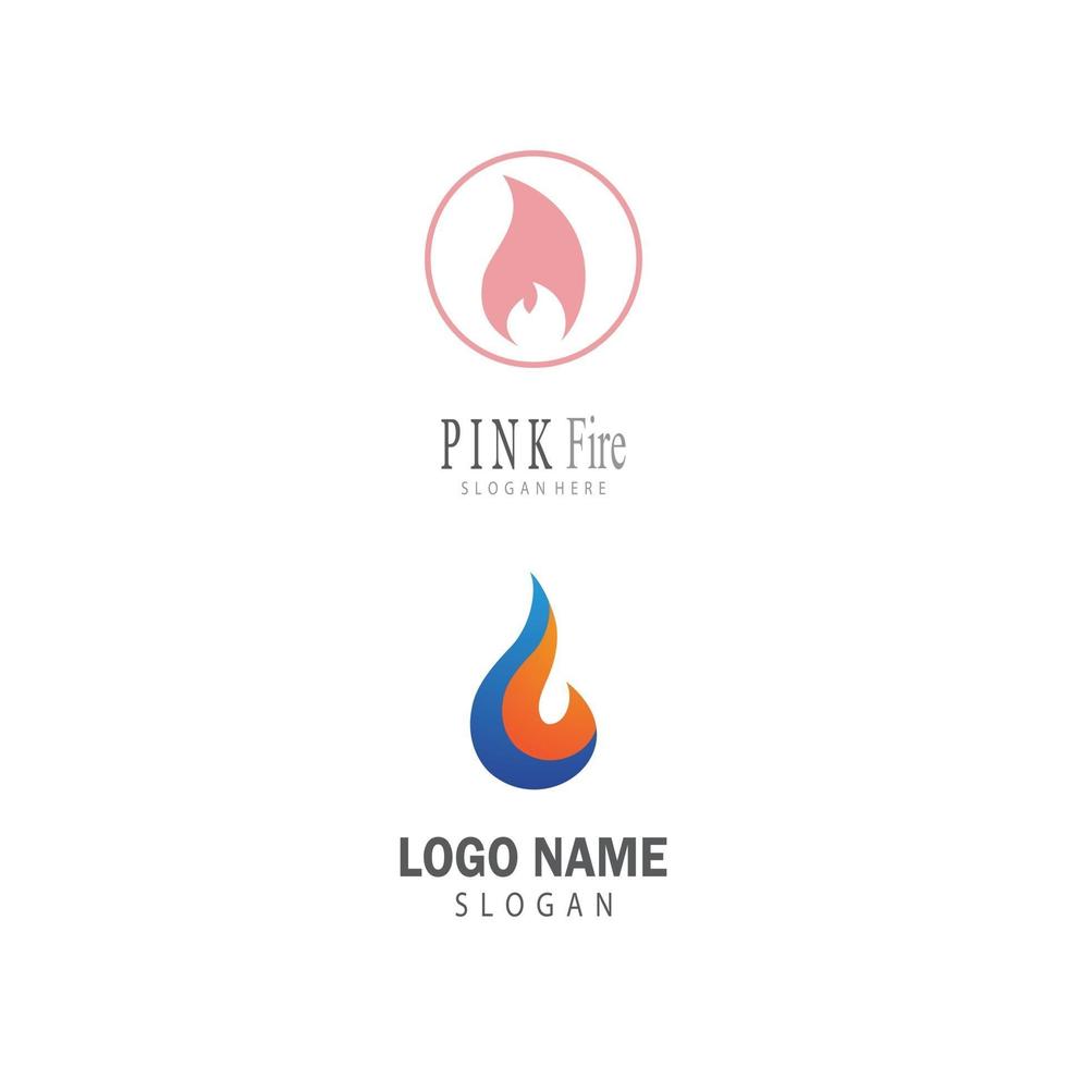 gradiente simples moderno de logotipo de fogo. logotipo da chama limpo e simples. vetor