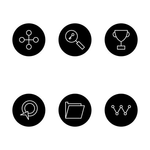 Conjunto de vetor SEO Search Engine Optimization Icons