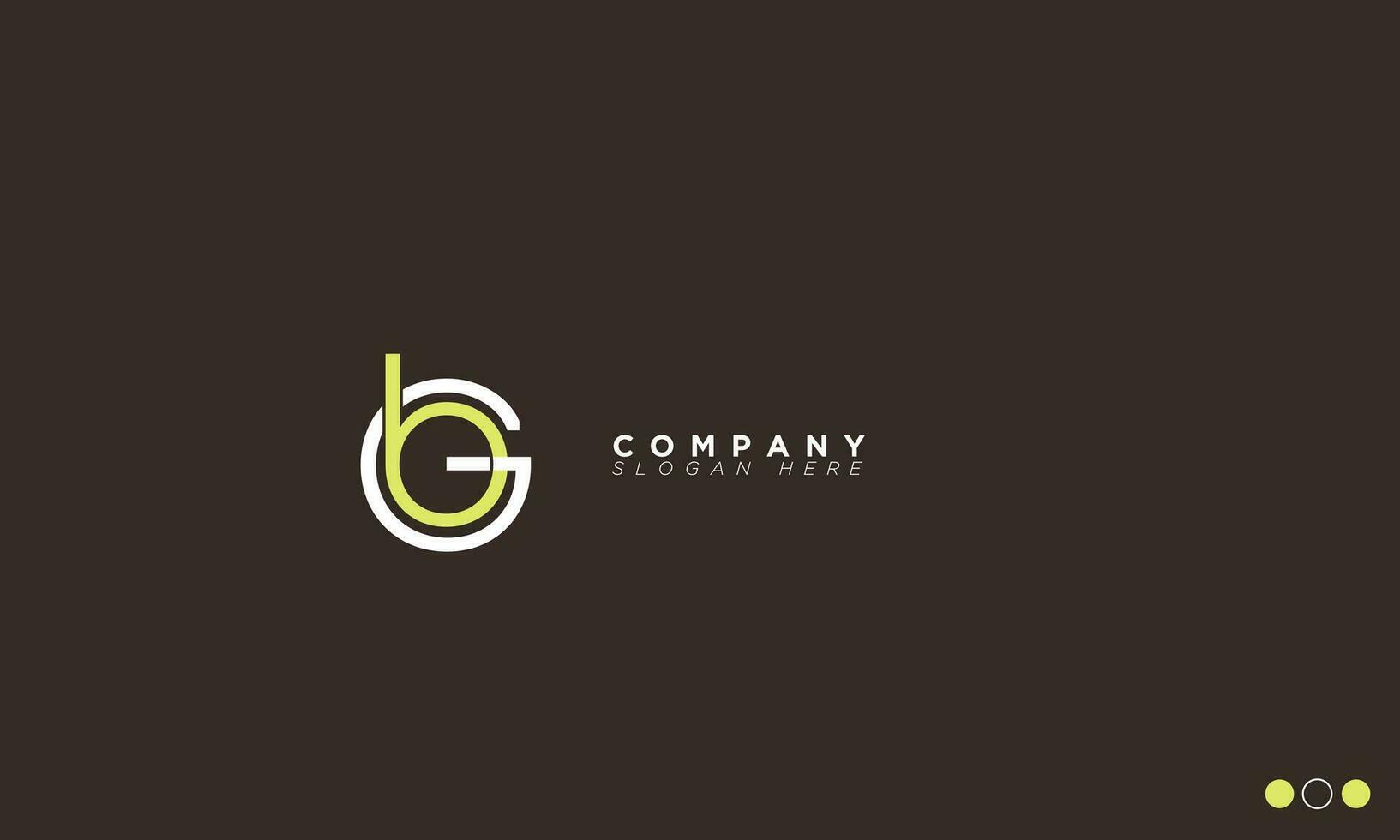 Carta gb conceito de design de logotipo profissional criativo bg