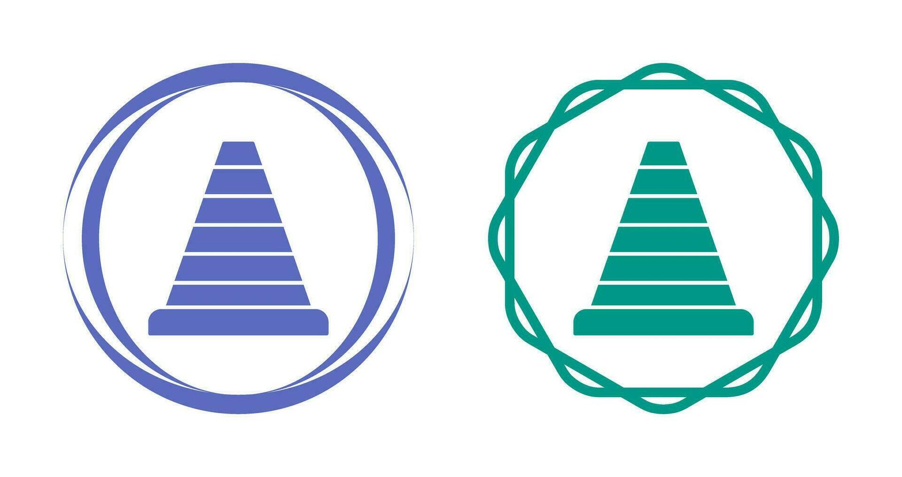 ícone de vetor de cone de trânsito